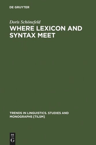 Where Lexicon and Syntax meet