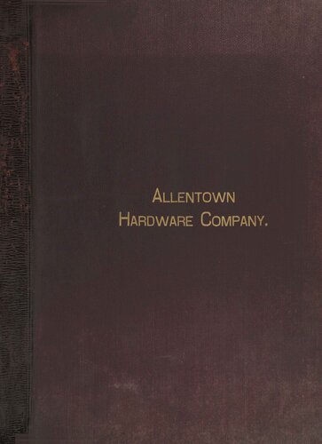 Allentown Hardware Co. Manufacturers of Hardware Catalogue