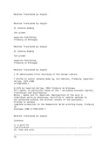 Fats primer / Fat Primer by Johanna Budwig (Flax oil & Cottage cheese against cancer)