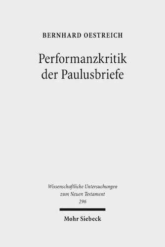 Performanzkritik Der Paulusbriefe
