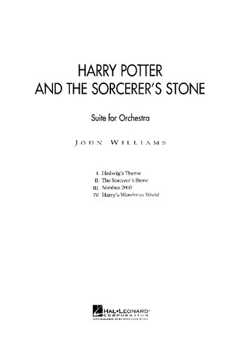John Williams: Harry Potter and the Sorcerer's Stone: Suite for Orchestra