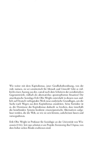 Reale Utopien. Wege aus dem Kapitalismus