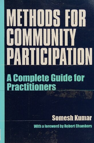 Methods for Community Participation: A Complete Guide for Practitioners