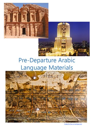 Pre-Departure Arabic Language Materials