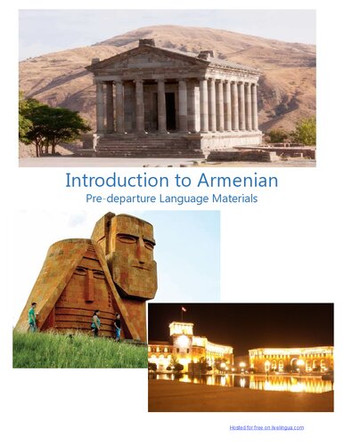 Introduction to Armenian Pre-departure Language Materials