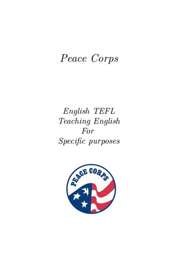 ESP: Teaching English for Specific Purposes