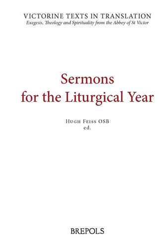 Sermons for the Liturgical Year
