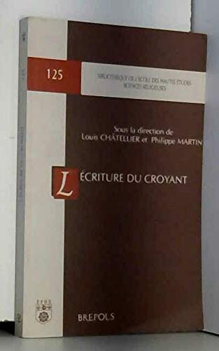 L'écriture du croyant