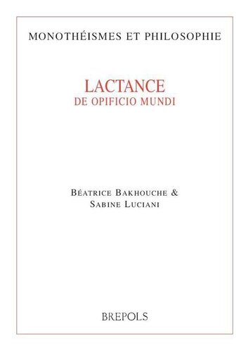 Lactance De opificio Dei