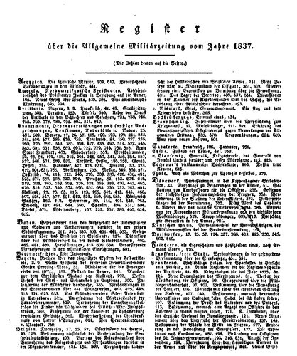 Allgemeine Militär-Zeitung