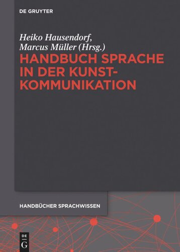 Handbuch Sprache in der Kunstkommunikation