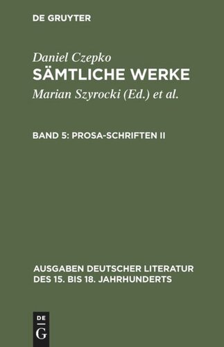 Sämtliche Werke: Band 5 Prosa-Schriften II