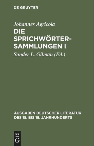 Die Sprichwörtersammlungen I/II
