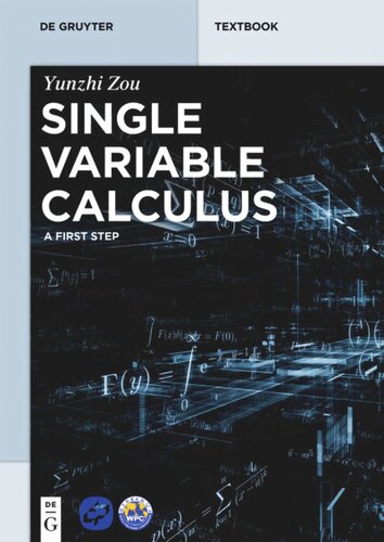 Single Variable Calculus: A First Step
