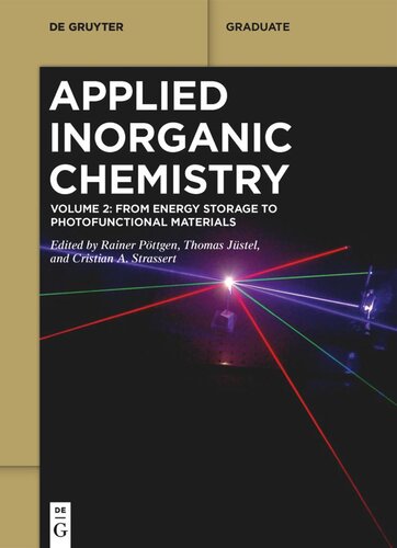Applied Inorganic Chemistry: Volume 2 From Energy Storage to Photofunctional Materials