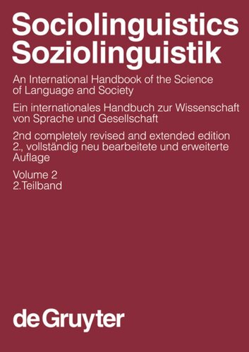 Sociolinguistics / Soziolinguistik: Volume 2