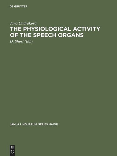 The physiological activity of the speech organs: An analysis of the speech-organs during the phonation of sung, spoken and whispered Czech vowels on the basis of X-ray methods