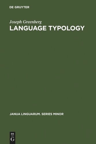Language Typology: A Historical and Analytic Overview