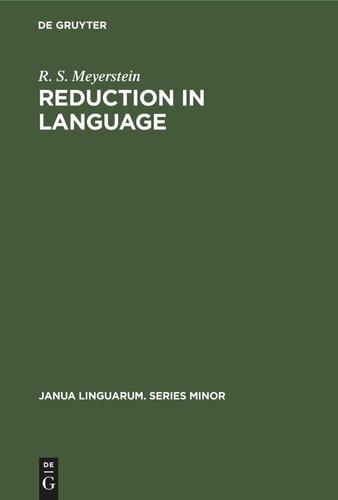 Reduction in Language