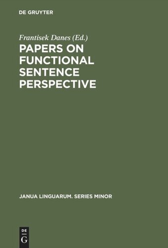 Papers on functional sentence perspective
