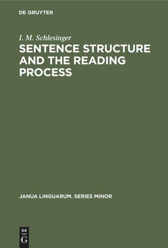 Sentence structure and the reading process