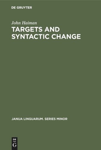 Targets and Syntactic Change