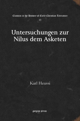 Untersuchungen zur Nilus dem Asketen