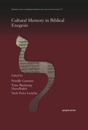 Cultural Memory in Biblical Exegesis