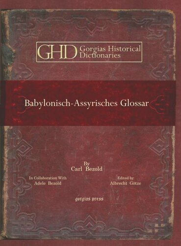 Babylonisch-Assyrisches Glossar