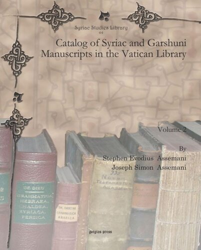 Catalog of Syriac and Garshuni Manuscripts in the Vatican Library