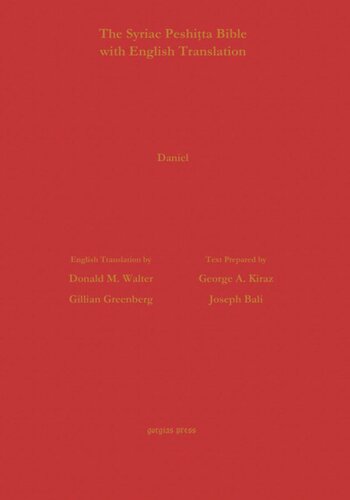 Daniel According to the Syriac Peshitta Version with English Translation