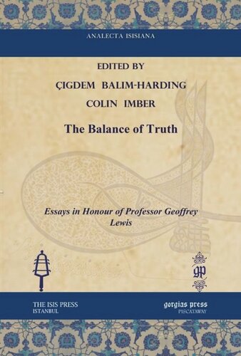 The Balance of Truth: Essays in Honour of Professor Geoffrey Lewis