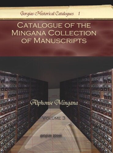 Catalogue of the Mingana Collection of Manuscripts