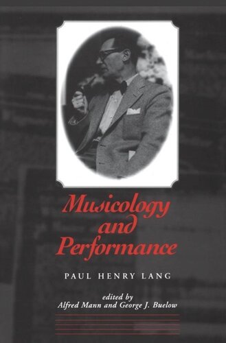 Musicology and Performance