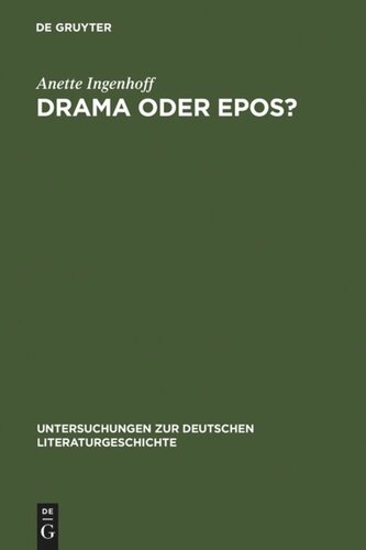 Drama oder Epos?: Richard Wagners Gattungstheorie des musikalischen Dramas