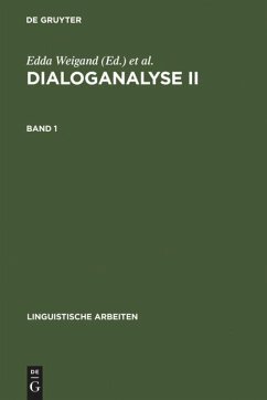 Dialoganalyse II: Referate der 2. Arbeitstagung, Bochum 1988, Bd. 1