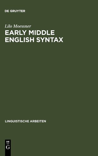 Early Middle English Syntax (Linguistische Arbeiten)
