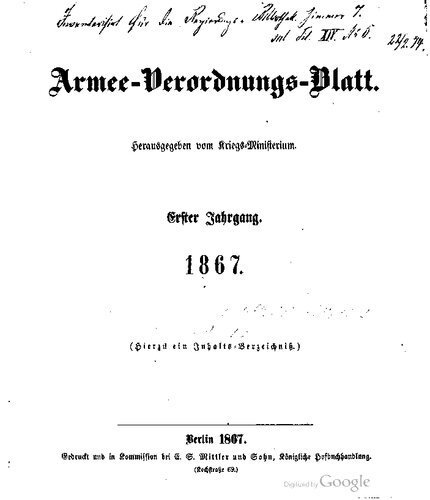 Armee-Verordnungs-Blatt