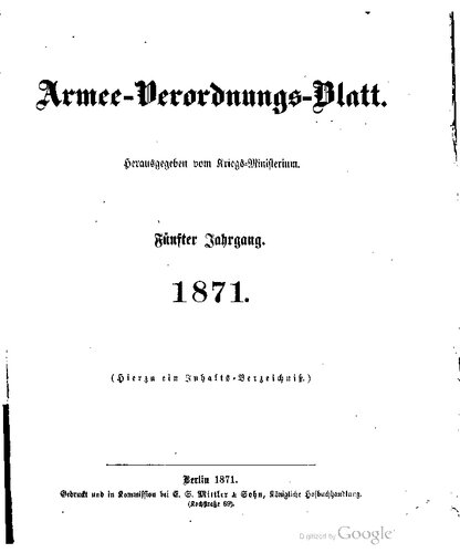 Armee-Verordnungs-Blatt