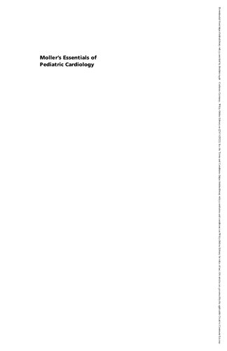 Moller’s Essentials of Pediatric Cardiology