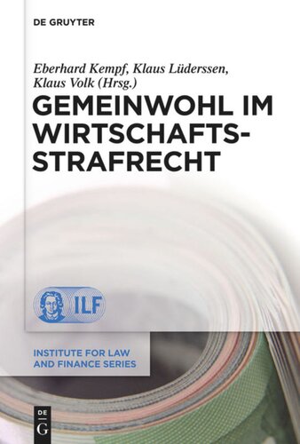 Gemeinwohl im Wirtschaftsstrafrecht