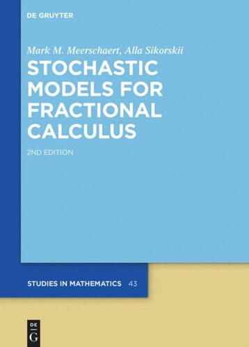 Stochastic Models for Fractional Calculus