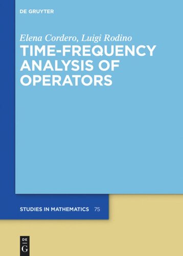 Time-Frequency Analysis of Operators