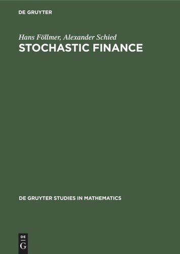Stochastic Finance: An Introduction in Discrete Time