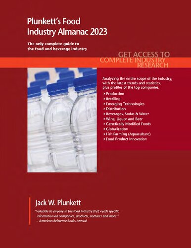 Plunkett's Food Industry Almanac 2023: Food Industry Market Research, Statistics, Trends and Leading Companies