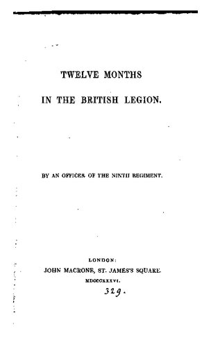 Twelve months in the British Legion