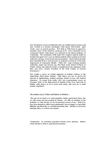 FOLLIES AND FALLACIES IN MEDICINE