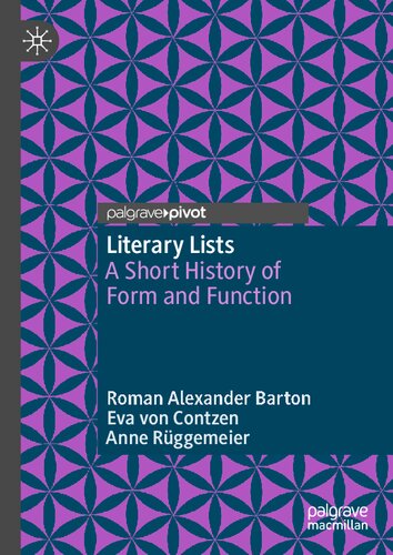 Literary Lists: A Short History of Form and Function
