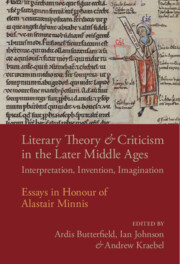 Literary Theory and Criticism in the Later Middle Ages. Interpretation, Invention, Imagination. Essays in honour of Alastair Minnis