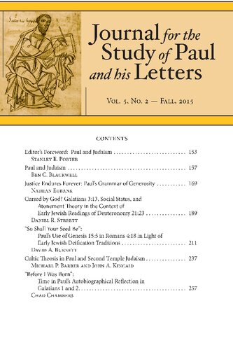 Cursed by God? Galatians 3:13, Social Status, and Atonement Theory in the Context of Early Jewish Readings of Deuteronomy 21:23